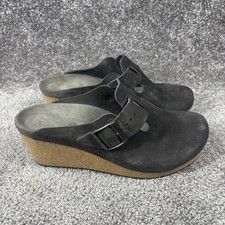 Birkenstock Papillio Shoes Womens 42 US 11-11.5 Gray Fanny Suede Heeled Clog