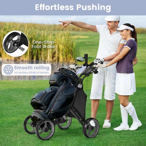 Wheel golf trolley push and - trolley,