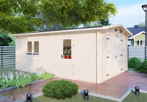 Shire garage 12gx18 apex log - garage,
