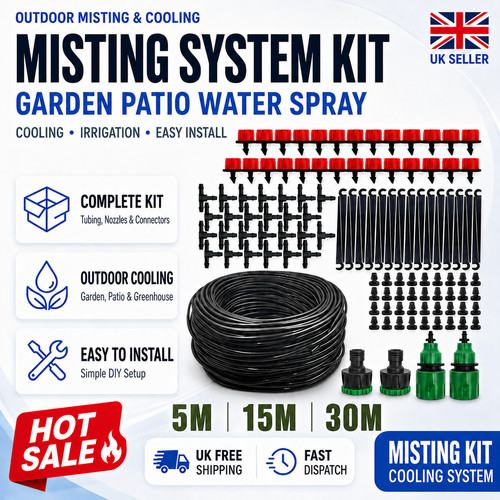 Outdoor misting cooling system - misting,