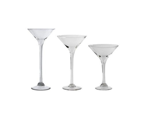 Apollo martini glass vase - glass,