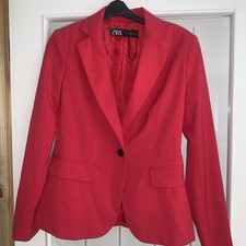 Zara Pink Jacket Blazer Size XS Lined Long Sleeve Women’s Casual