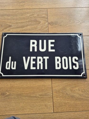Original french enamel street - original,