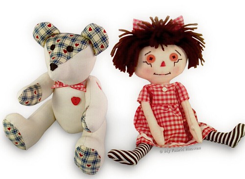 Teddy bear rag - teddy, doll,