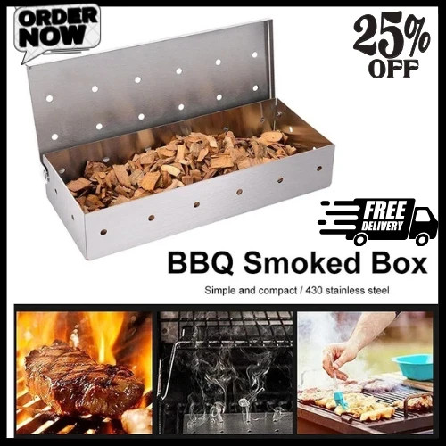 Bbq smoke box - box, stainless