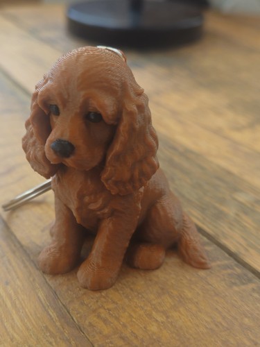 Cocker spaniel dog keychain - spaniel,