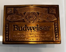 Vintage Budweiser Metal Belt Buckle/ Unused USA
