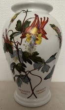 Portmeirion Botanic Garden Vase Aquilegia Columbine Slender Columbine 6-1/2 1972
