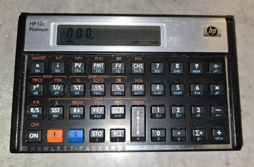 12c platinum calculator - hp,
