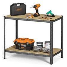 Workbench with 600kg Capacity - VonHaus Heavy Duty Garage Workbench with Storage