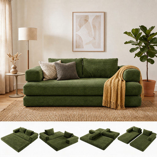 Seater folding sofa - seater, 5in1