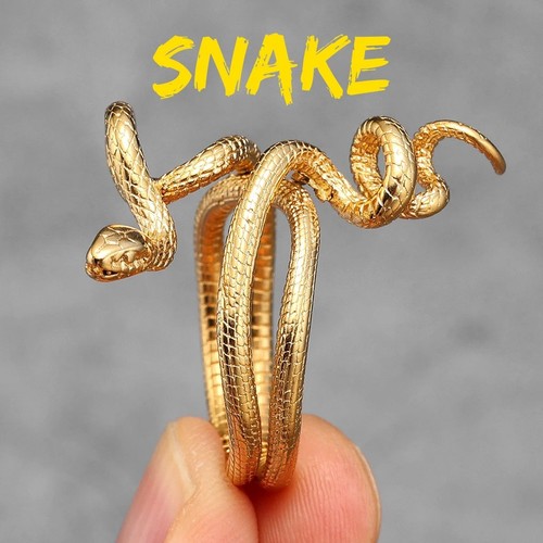 Vintage snake ring gothic - snake,
