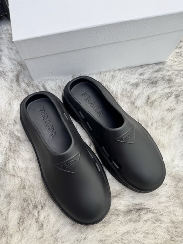 Prada mellow rubber mules - mules, logo