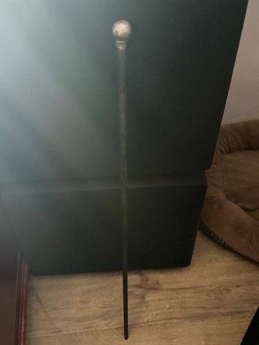 Antique walking stick solid - antique,