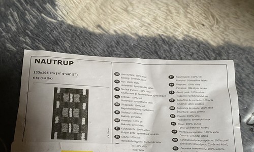 New ikea nautrup 100 wool - new,