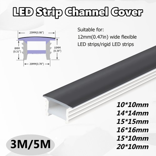 Black silicone led strip - black,