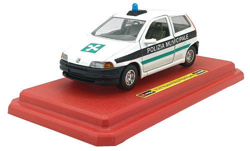 Bburago fiat punto polizia - bburago,