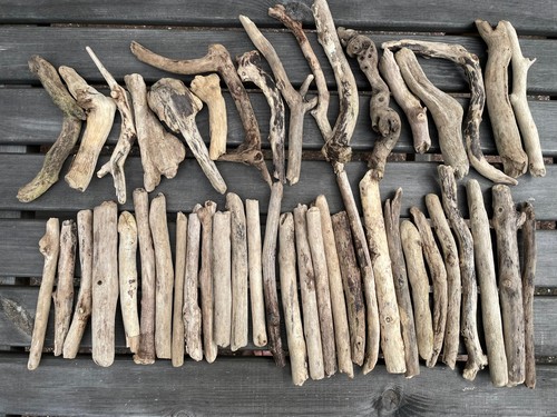 Small driftwood pieces art - 40+,
