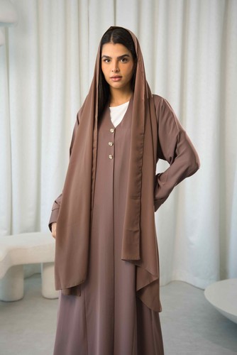 Elegant buttoned abaya - elegant,