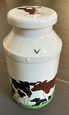 Vintage Swineside RETRO Farmyard Milk Churn Jug LID Cow Milk Jug FUNKY