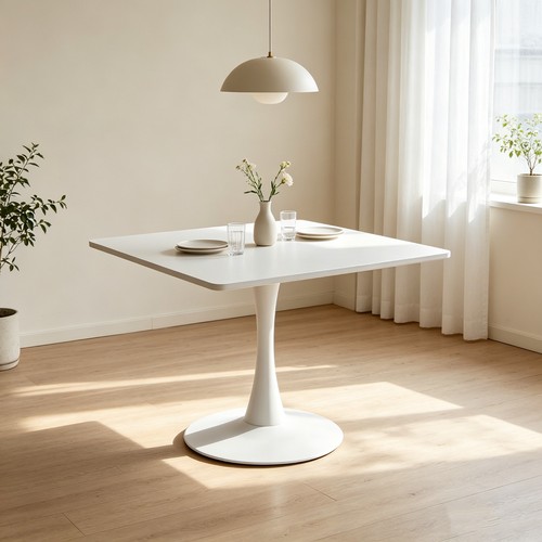 80cm white dining table - dining,