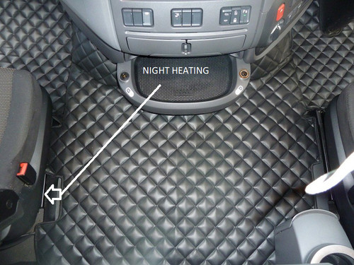 Truck eco leather floor mats - leather,