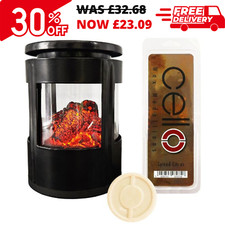 Cello Flickering Embers Electric Melt Burner & Spiced Citrus Wax Medallion Set