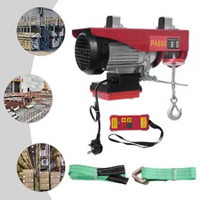 800kg Electric Winch Scaffold Hoist Winch Crane Workshop Garage Lifting w/Remote