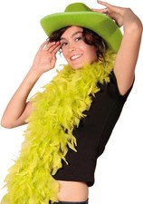 DELUXE NEON GREEN FEATHER BOA