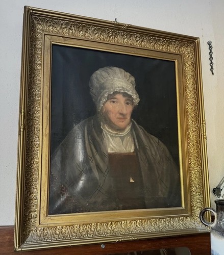 Large antique oil painting - ❌large,