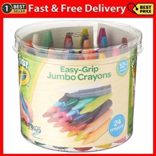 CRAYO LA MyFirst Jumbo Crayons Assorted Colours (Pack of 24) Easy Grip Colouring