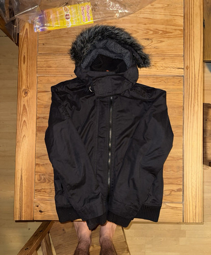 Superdry mens black - superdry, parka
