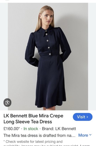 Bennett blue satin dress - blue,
