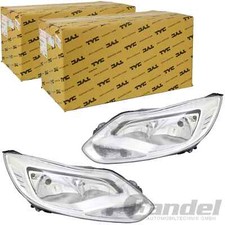 2x TYC H7/H1 HEADLIGHTS LEFT + RIGHT WITH LWR for FORD FOCUS III TO 10.2014