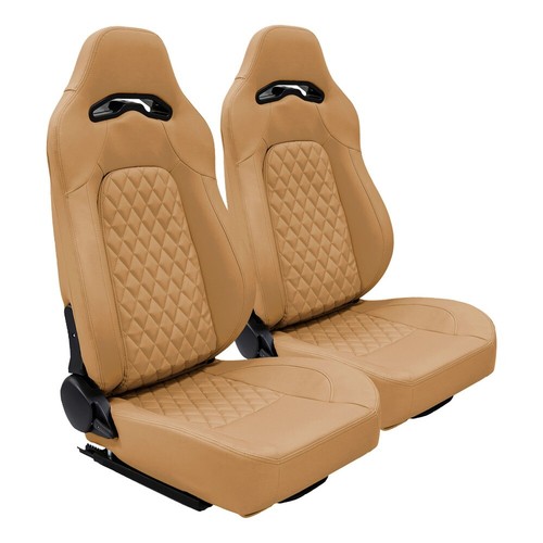 2pcs beige car seat - beige,