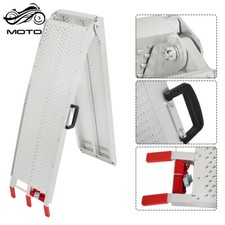 88.6" Aluminum ATV UTV Loading Ramps For Lawnmower Motorcycle Truck 550 Lbs