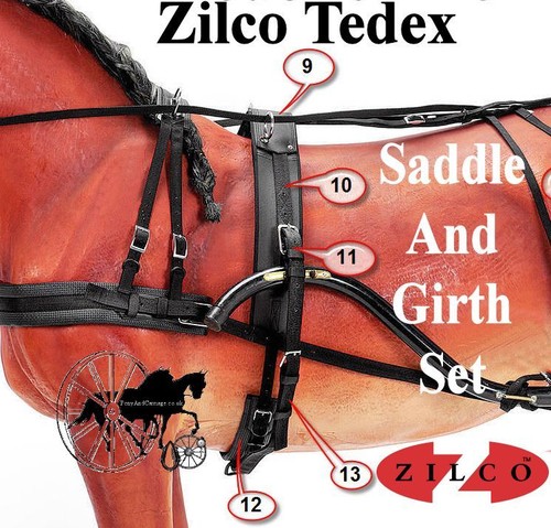 Horse harness saddle and - harness,