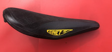 NEW OLD STOCK GINET GT BLACK RETRO RACING SADDLE, SUEDE TOP