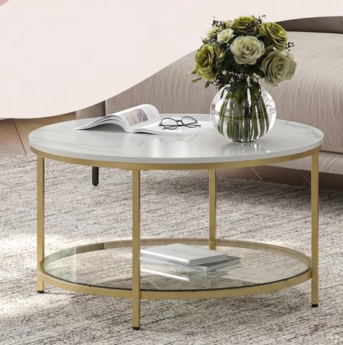 Modern round coffee - modern, table