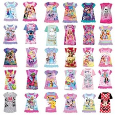 Girls Nightdress Kids Nightie Disney Character Childrens Nightwear