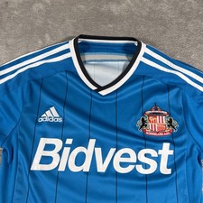 Sunderland AFC Jersey Shirt Mens Small Blue Long Sleeve Premier League Adidas
