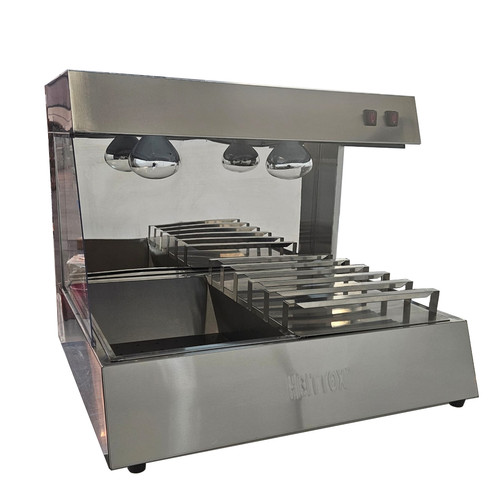 Chip scuttle display - display, warmer