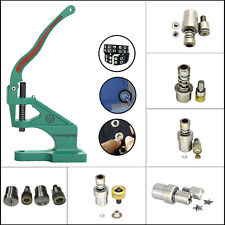 Green Machine Dies for Eyelet Grommets Press Studs Snap Poppers Jeans Buttons