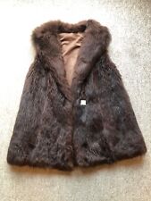 W18 new design vintage 100% real Lamb Skin Fox Look fur  waistcoat Gilet