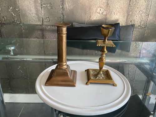 Brass candle sticks inches - 2, 6