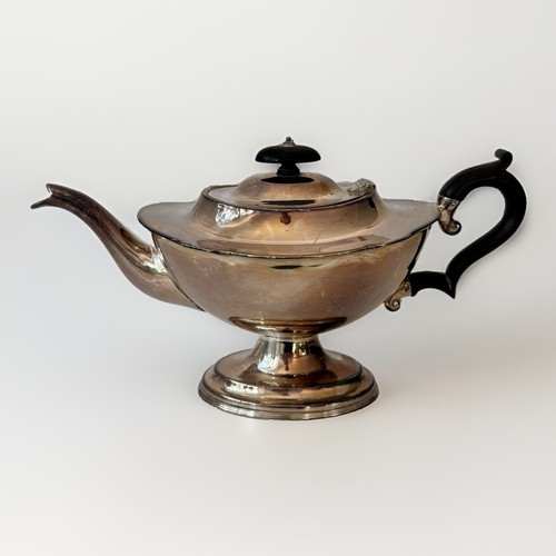 Antique silver plated teapot - antique,