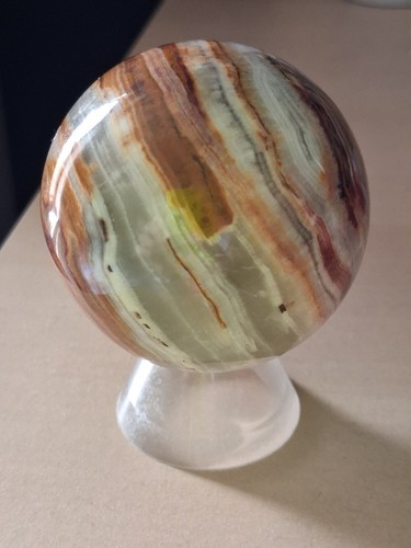 Polished stone sphere - sphere, with