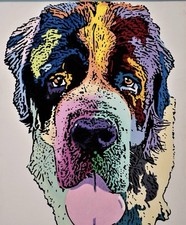 St. Bernard Dog - Psychedelic