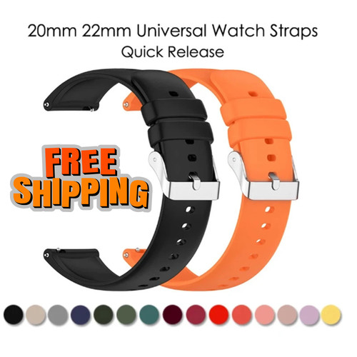 20mm 22mm silicone - 22mm, strap