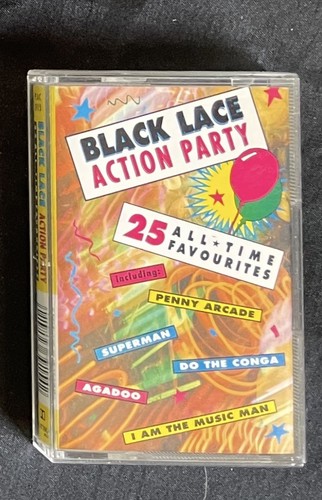 Black lace action - lace, party